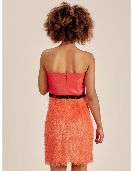 Dámske šaty so strapcami SAMMI orange