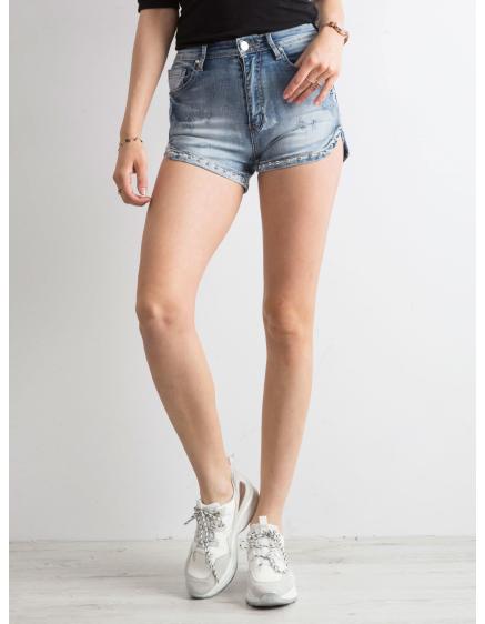 Dámské šortky roztřepené džínové FARIS modré 
