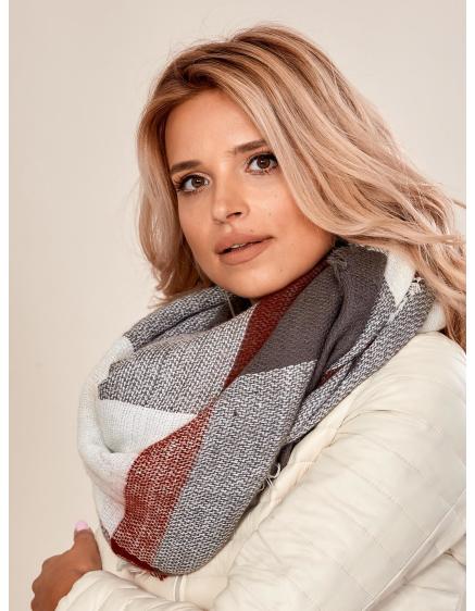 Dámská šála pletená AVERY bordó 