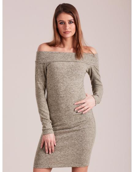 Női vállnélküli ruha ILEEN zöld