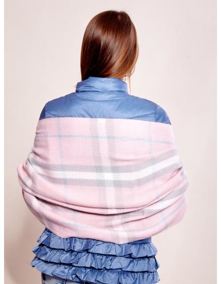 Dámská šála kostkovaná JAXTON růžová 