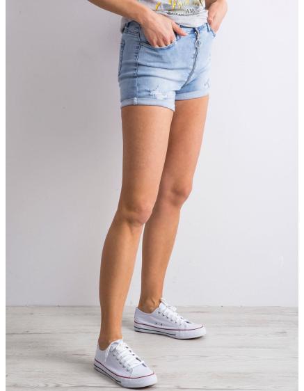 Dámské šortky džínové s roztřepením JODI modré