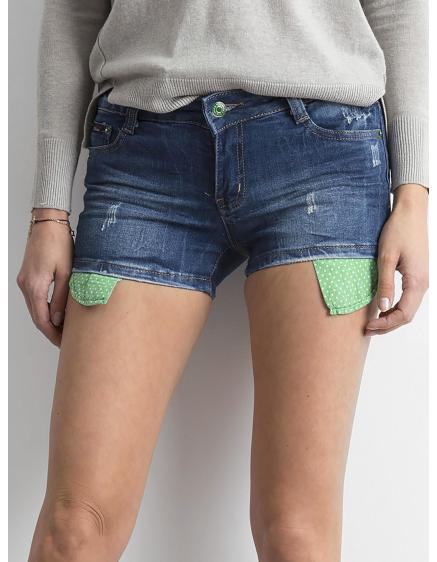 Dámské šortky pro ženy džínové JAIDAN modré  