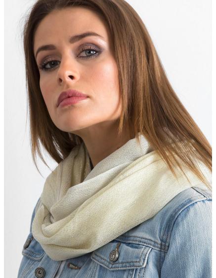 Női sál glitter BRIDGETTE világos bézs