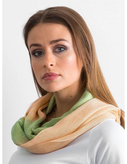 Női Glitter sál MARIE barack zöld