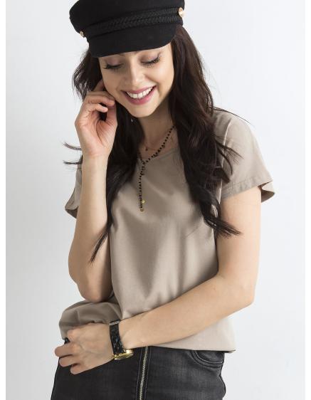 Dámské tričko CIRCLE tmavě béžové 