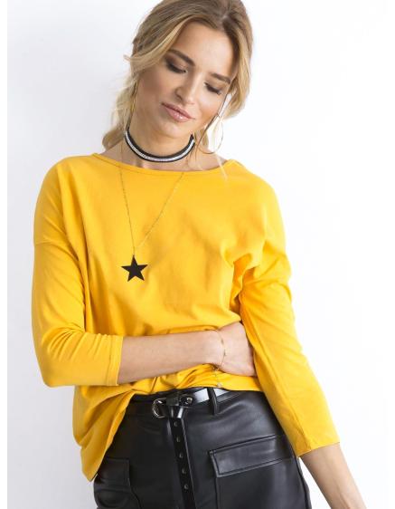 Női blúz APRIL sötét sárga