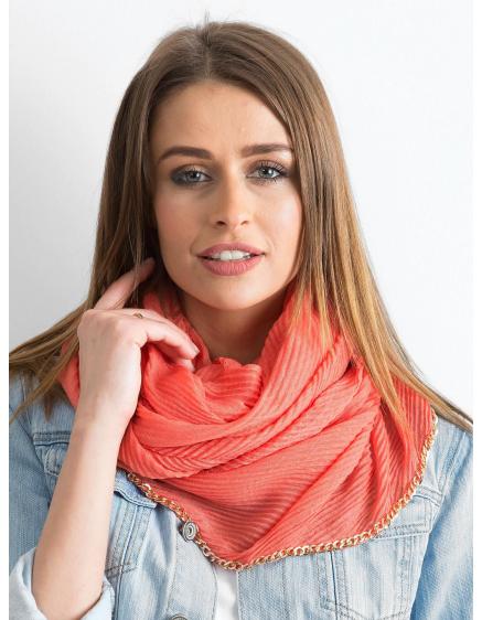 Női sál ETHEREAL korall