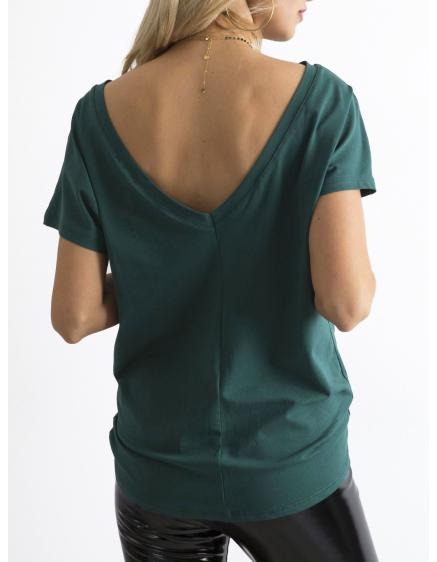 Dámské tričko FIRE tmavě zelené 