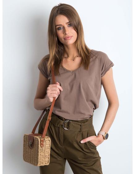 Dámske tričko VIBES hnedé