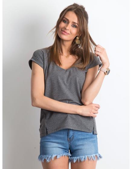 Női póló VIBES Sötétszürke