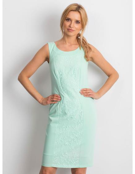 Dámské šaty CHASTITY mátově zelené 
