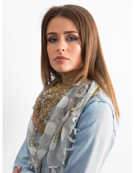 Női mintás sál NICO szürke