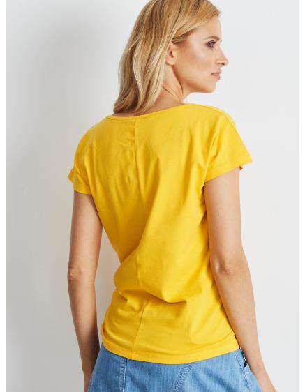 Dámské tričko CIRCLE tmavě žluté 