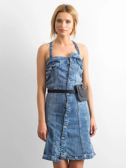 Női farmer ruha MAGNI kék