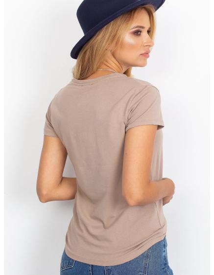 Női póló PEACHY sötétbézs sötétbézs