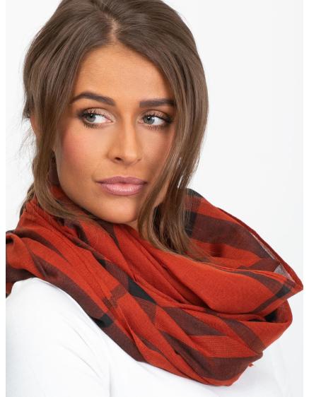 Dámsky károvaný šál ARNAV hnedý