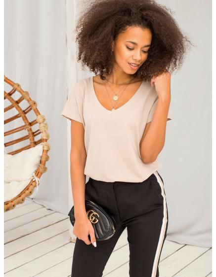 Dámske tričko EMORY svetlohnedé