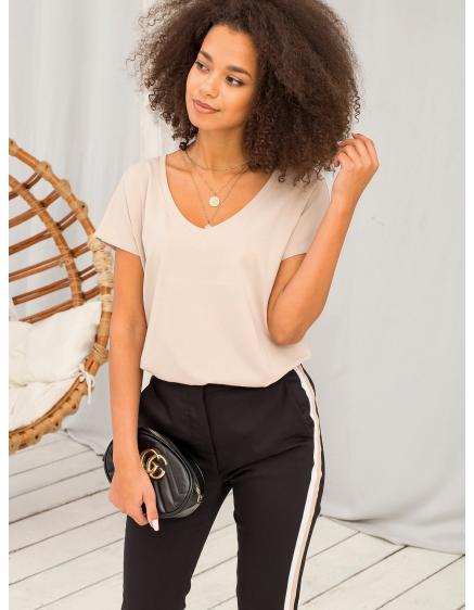 Dámske tričko EMORY svetlohnedé