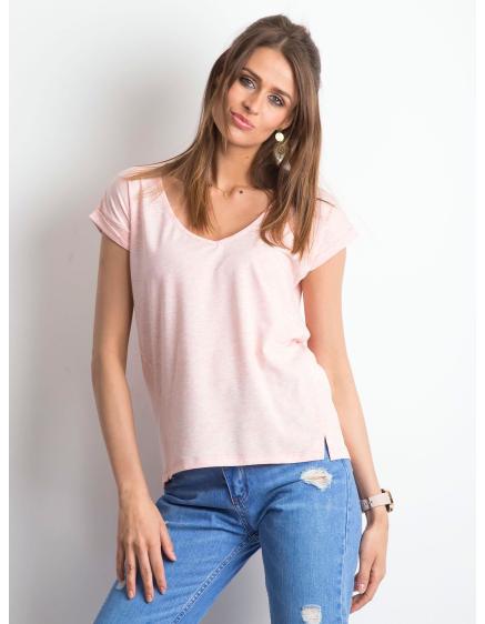 Női póló Fekete VIBES rózsaszín