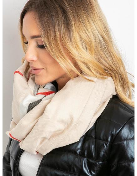 Dámský šátek se střapci GRANT světle béžový 