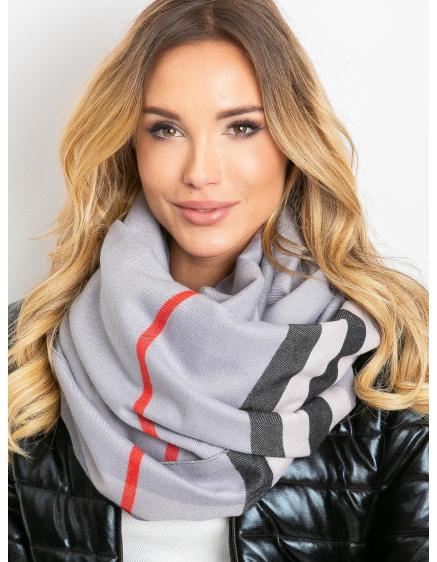 Dámska šatka s lemom SPENCER sivá