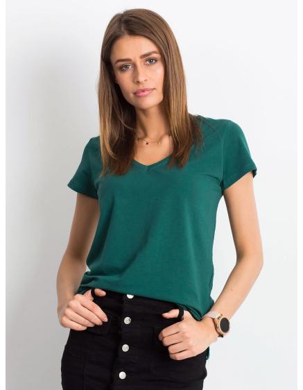 Dámske tričko SQUARE tmavo zelené