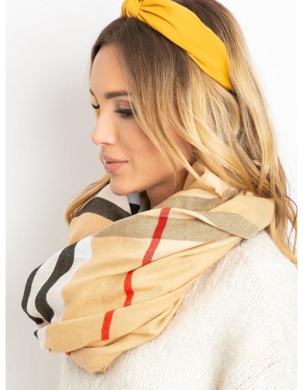 Dámský šátek s třásněmi CALEB béžový 