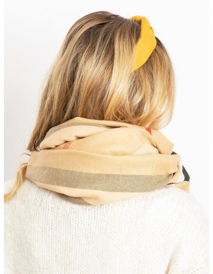 Dámský šátek s třásněmi CALEB béžový 