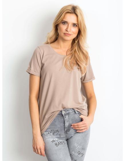 Női TRANSFORMATIVE póló bézs színben