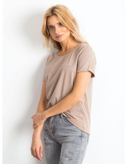 Női TRANSFORMATIVE póló bézs színben