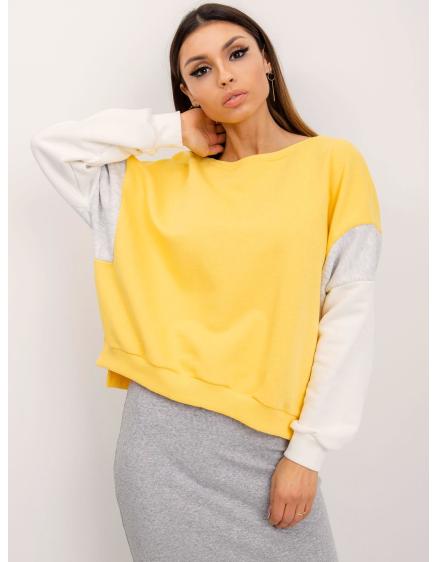 Női kapucnis pulóver Mona RUE PARIS Sárga