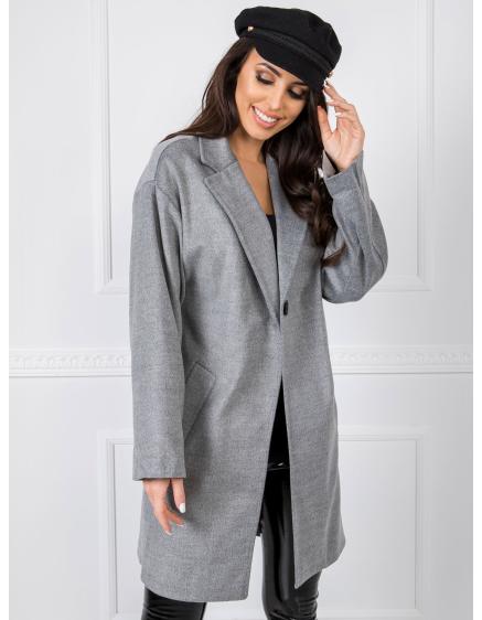 Dámsky kabát BSL sivý