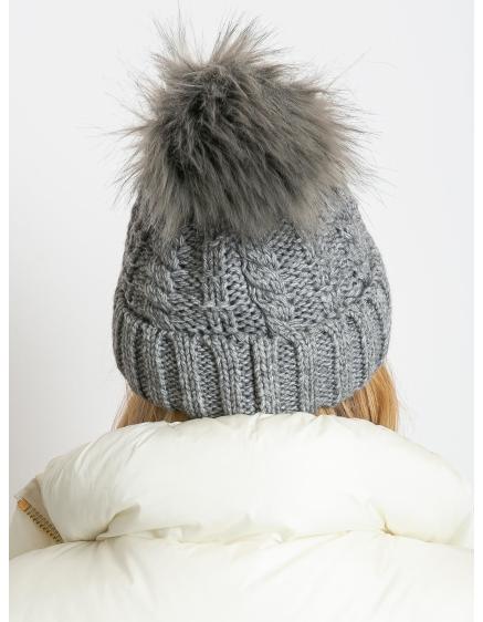 Dámska zimná čiapka sivá