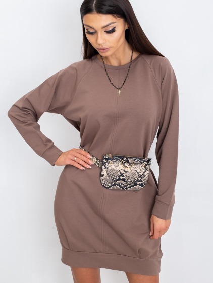 Dámske šaty CRISTINE dark beige
