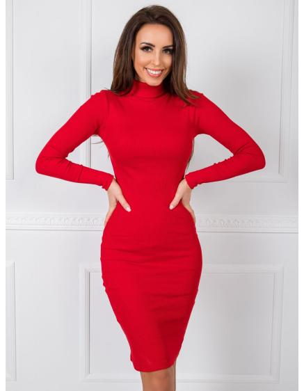 Női Livia RUE PARIS ruha vörös