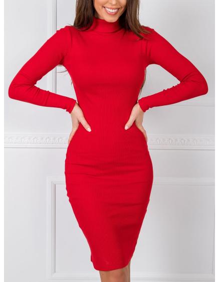 Női Livia RUE PARIS ruha vörös