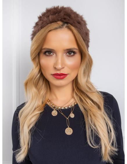 Női szőrmés sapka barna