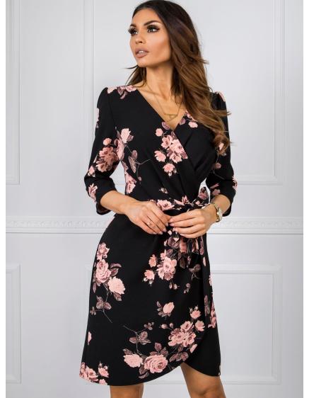 Női ruha PEONY fekete