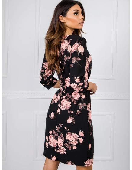 Női ruha PEONY fekete