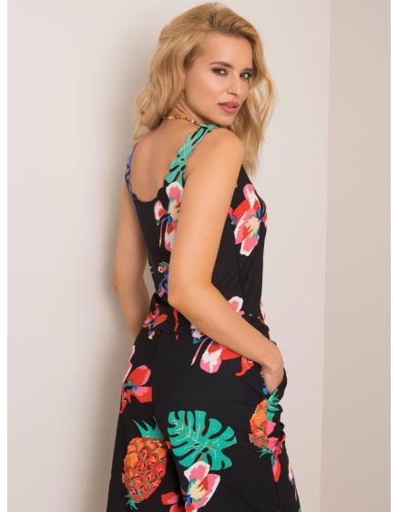 Dámsky top RUE PARIS Black Tropics black
