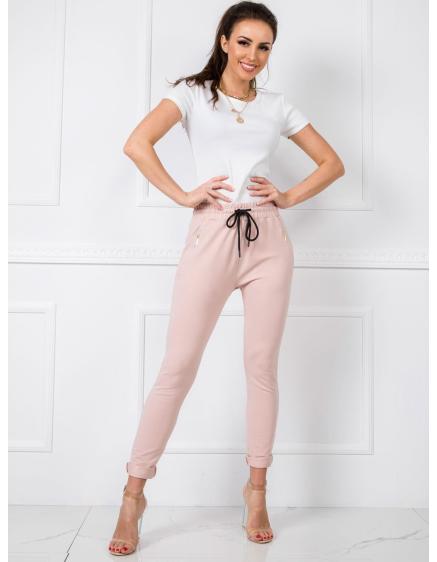 Női nadrág BUNNY por rózsaszínű