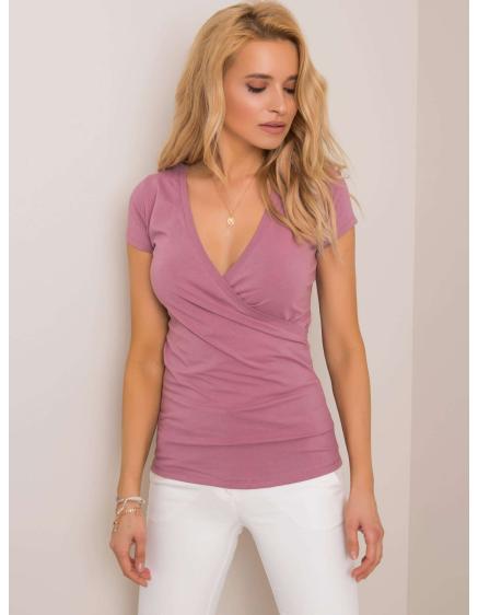 Dámské tričko RUE PARIS Heather Messy fialový