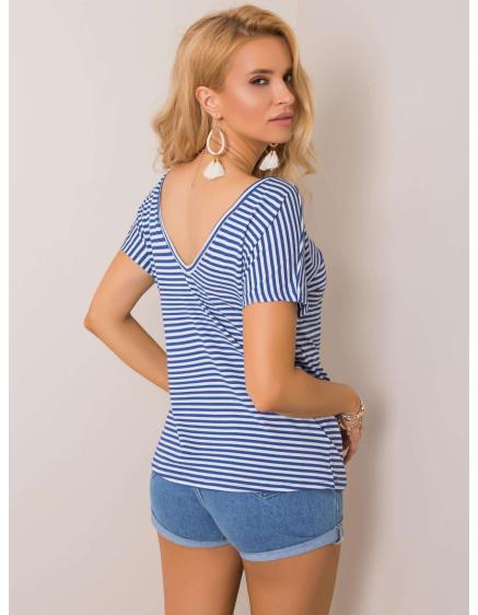 Dámske tričko Gina RUE PARIS modro-biele