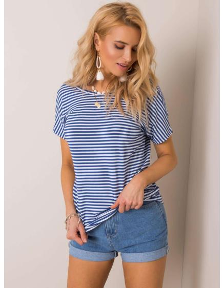 Dámske tričko Gina RUE PARIS modro-biele
