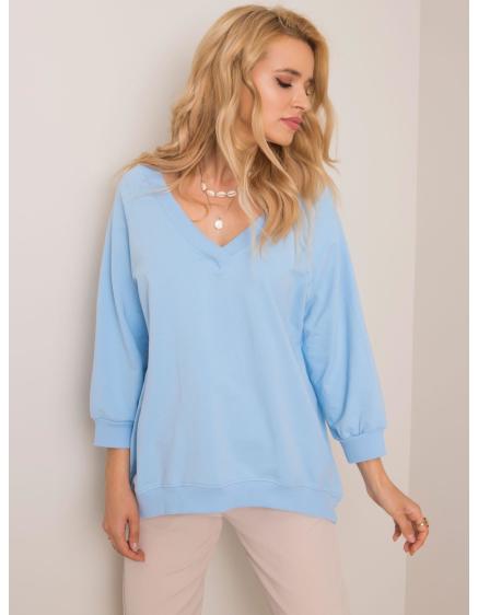 Dámska mikina Sally RUE PARIS light blue