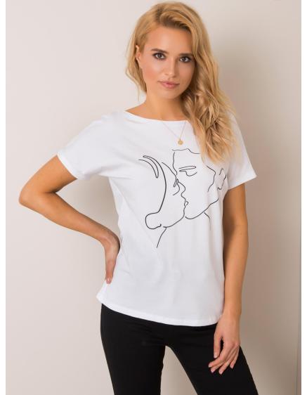 Női póló Kiss RUE PARIS fehér