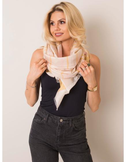 Dámska pruhovaná šatka DARIAN béžovo-ružová