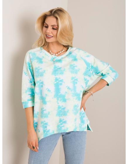 Dámska mikina Katherine RUE PARIS modro-žltá