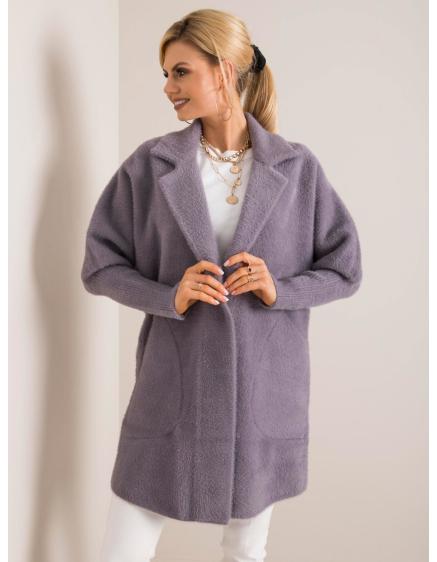 Dámsky kabát z alpaky NORA tmavosivý